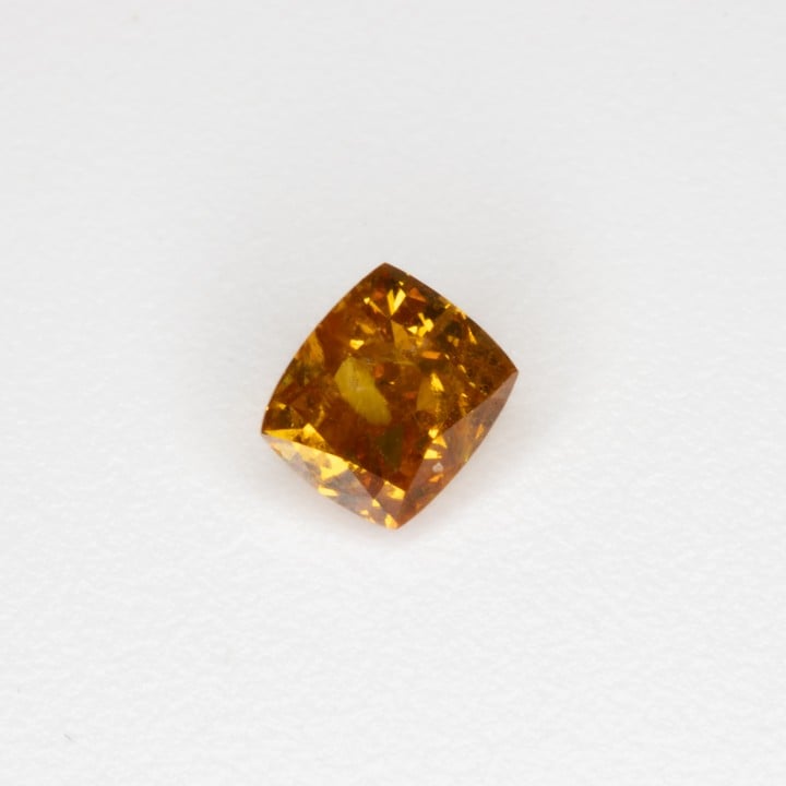 0.30ct Natural Fancy Brownish Yellowish Orange Diamond Cushion-cut Single Gemstone, Clarity Si1.  Auction Guide: £700-£900 (VAT Only Payable on Buyers Premium)