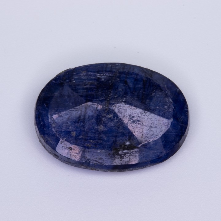 11.28ct Natural Sapphire Faceted Oval-cut Single Gemstone, 18.5x13mm