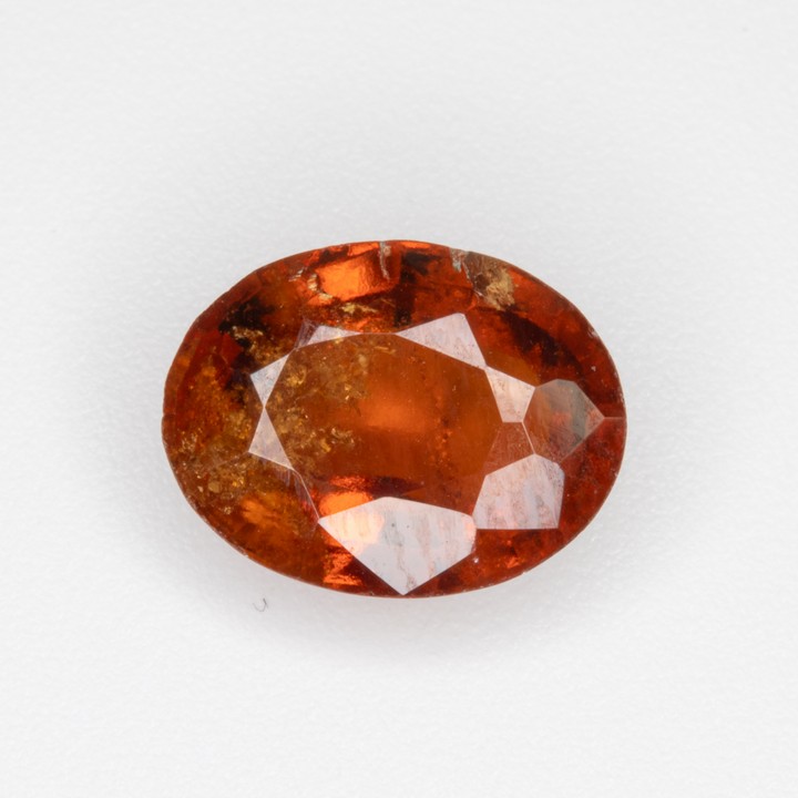 2.65ct Natural Orange-Gold Tourmaline Faceted Oval-cut Single Gemstone, 9.4x7mm