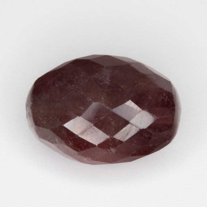 9.30ct Natural Ruby Faceted Oval-cut Single Gemstone, 13x10mm