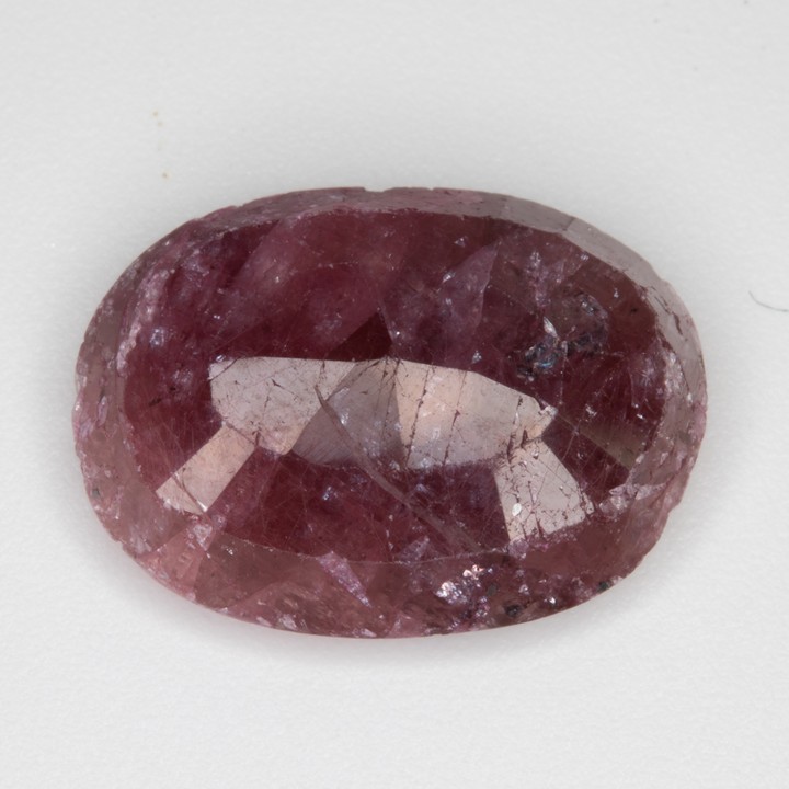 8.36ct Natural Ruby Faceted Oval-cut Single Gemstone, 15x11x4.5mm
