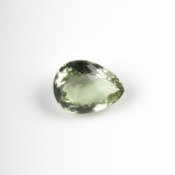 48.10ct Green Amethyst Faceted Pear-cut Single Gemstone, 28.55x21.27mm.  Auction Guide: £200-£300