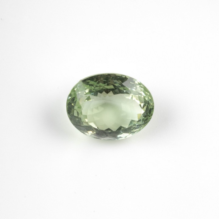 42.74ct Green Amethyst Faceted Oval-cut Single Gemstone, 24.7x19.3mm.  Auction Guide: £200-£300