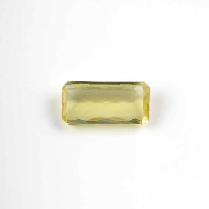 34.85ct Lemon Citrine Emerald-cut Single Gemstone, 29.2x14.8mm