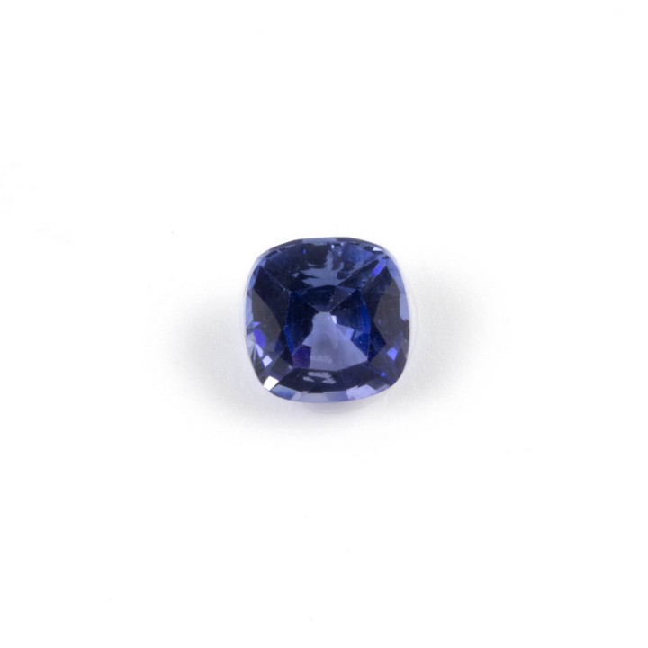 4.64ct Blue Tanzanite Faceted Cushion-cut Single Gemstone, 9x9mm.  Auction Guide: £200-£300