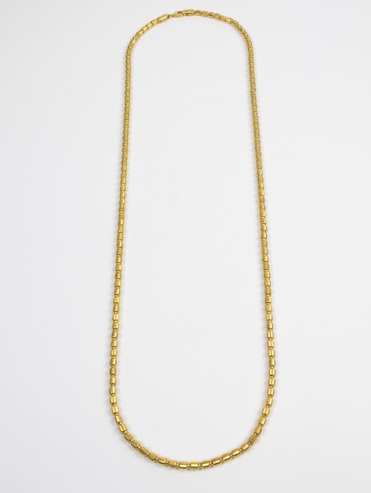 Silver Gold Plated Fancy Link Chain, 91cm, 43g (VAT Only Payable on Buyers Premium)