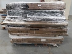 PALLET OF QUANTITY OF FURNITURE WHICH MAY BE BROKEN AND INCOMPLETE INCLUDING MATTRESSES.