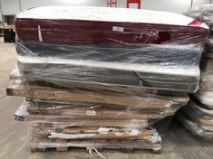 PALLET OF FURNITURE MAY BE BROKEN AND INCOMPLETE INCLUDING MATTRESSES.