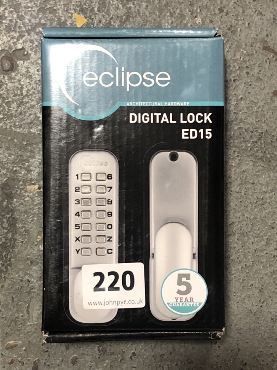 John Pye Auctions 3 X ECLIPSE ED15 PUSH BUTTON DIGITAL LOCK WITH