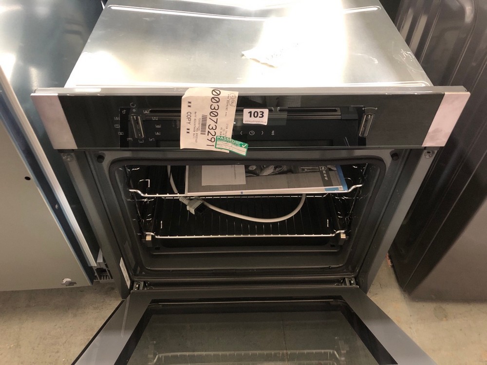 John Pye Auctions NEFF BUILT IN ELECTRIC SINGLE OVEN STAINLESS STEEL