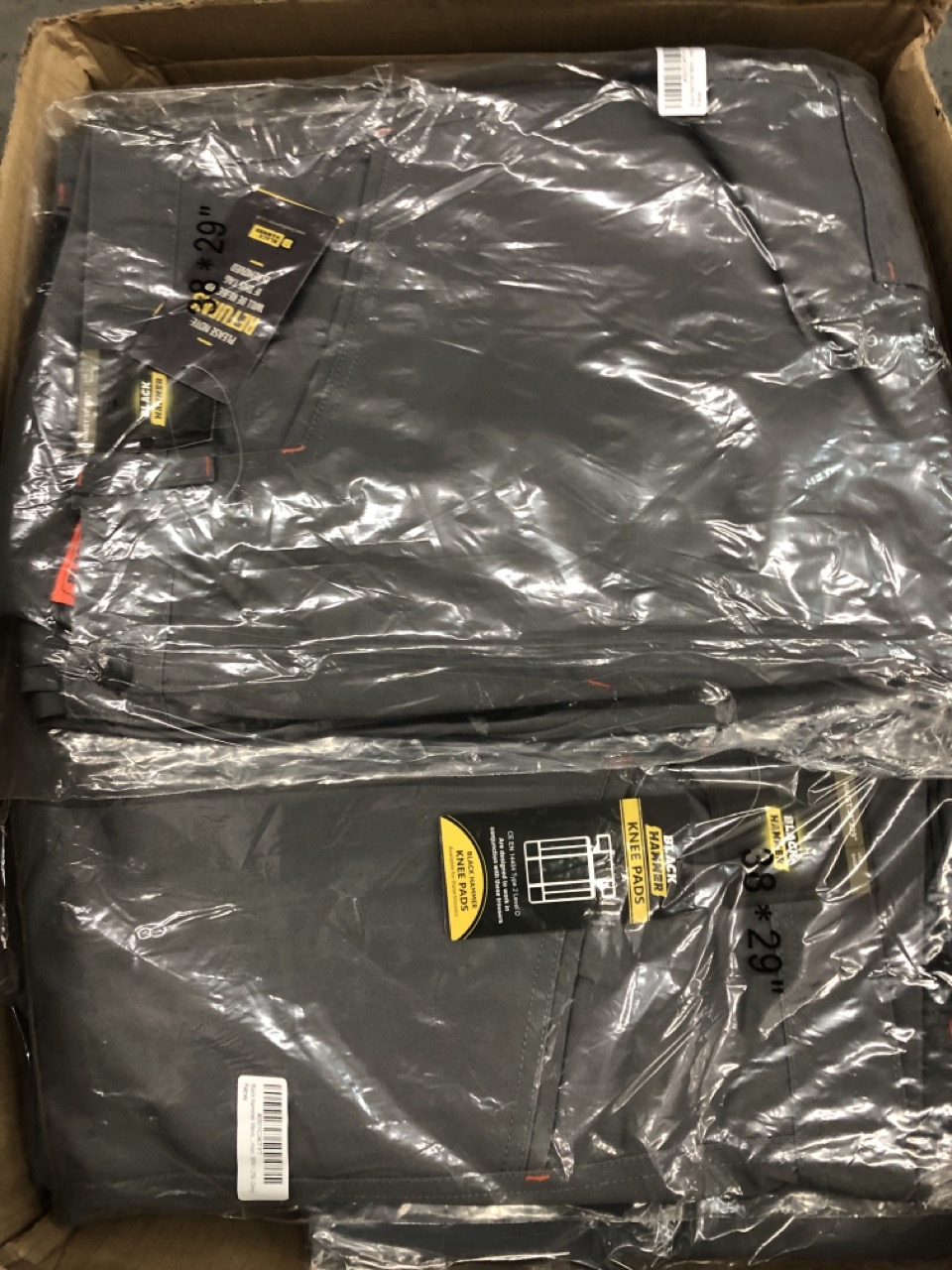 John Pye Auctions BOX OF BLACK HAMMER WORK TROUSERS IN GREY SIZE UK