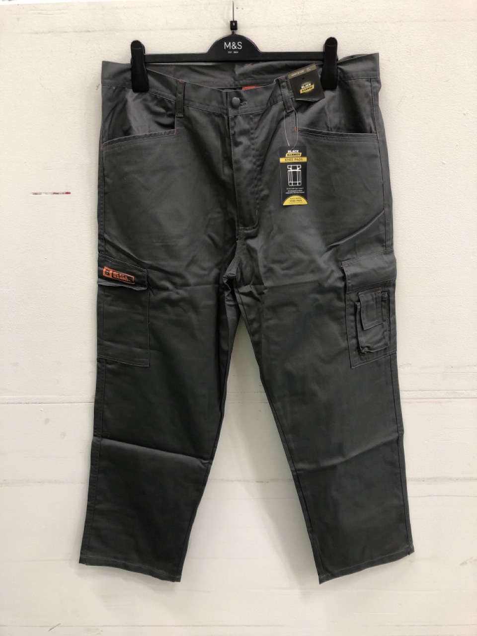 John Pye Auctions BOX OF BLACK HAMMER WORK TROUSERS IN GREY SIZE UK
