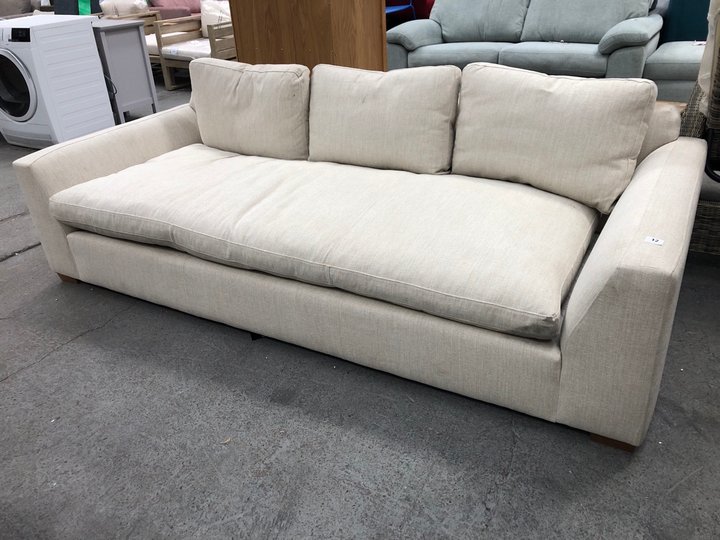 John Pye Auctions JOHN LEWIS & PARTNERS TORTONA LARGE 3 SEATER SOFA, NATURAL RRP £1,399