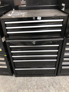 5 DRAWER TOOLBOX TO INCLUDE 3 DRAWER TOOLBOX IN BLACK: LOCATION - B6