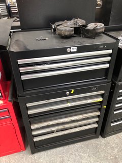 6 DRAWER TOOLBOX TO INCLUDE 3 DRAWER TOOL BOX IN BLACK: LOCATION - B6