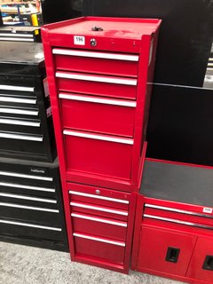 4 DRAWER TOOLBOX TO INCLUDE 4 DRAWER TOOLBOX IN RED: LOCATION - B6
