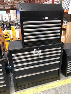 6 DRAWER TOOLBOX TO INCLUDE 6 DRAWER TOOLBOX WITH GAS LIFT LID IN BLACK: LOCATION - B6