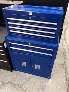 8 DRAWER TOOL CENTRE IN BLUE: LOCATION - B6
