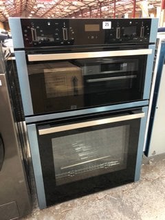 NEFF BUILT IN DOUBLE ELECTRIC OVEN: MODEL U1ACE5HN0B - RRP £795: LOCATION - A2