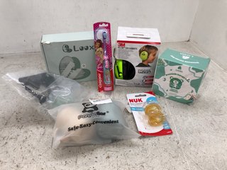 QTY OF ASSORTED ITEMS TO INCLUDE 3M PELTOR CHILDRENS EARMUFFS: LOCATION - E14