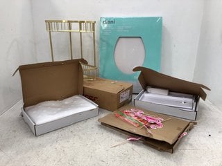 QTY OF ASSORTED ITEMS TO INCLUDE GOOD HOME DIANI TOILET SEAT: LOCATION - E14