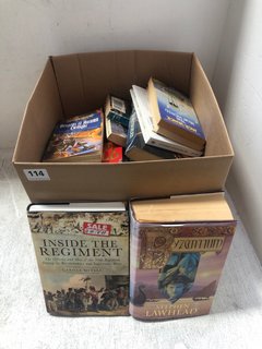 QTY OF ASSORTED BOOKS TO INCLUDE INSIDE THE REGIMENT BY CAROLE DIVALL: LOCATION - H2
