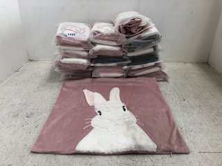 QTY OF BUNNY THEMED PILLOW CASES: LOCATION - H11