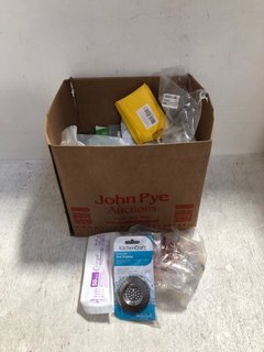 QTY OF ASSORTED ITEMS TO INCLUDE AUDI S-LINE TIRE VALVE SCREWS AND HAMMERITE RUST REMOVER GEL: LOCATION - H18