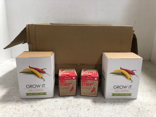 QTY OF ASSORTED ITEMS TO INCLUDE QTY OF GROW IT CHILLI PEPPER PACKS: LOCATION - G15