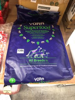YORA SUPERFOOD INSECT POWERED NUTRITION ALL BREED DRIED DOG FOOD PACK 6KG: LOCATION - E10