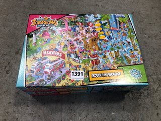 2 X GIBSONS JOKESAWS TROUBLE IN PARADISE 1000 PIECE PUZZLES: LOCATION - E10