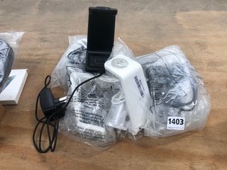 5 X ASSORTED PHONE HOLDERS AND CHARGING STATIONS: LOCATION - E9