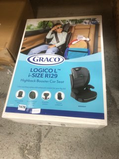 GRACO LOGICO L I - SIZE R129 HIGH BACK BOOSTER CHILDRENS CAR SEAT: LOCATION - E6