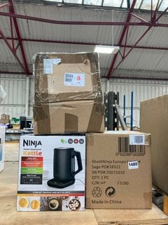 3 X ASSORTED ITEMS TO INCLUDE 2 X NINJA PERFECT TEMPERATURE KETTLES: LOCATION - E5