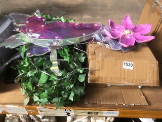QTY OF ASSORTED FAUX FLOWER HOUSEHOLD DECORATIONS: LOCATION - E3