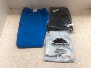 3 X ASSORTED MENS CLOTHING TO INCLUDE NIKE LOGO PRINT TRACK PANTS IN BLUE SIZE: M: LOCATION - H4