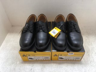 2 X AMBLERS SAFETY FS45 LEATHER STEEL TOE SHOES IN BLACK SIZE: 8: LOCATION - H4
