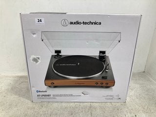 AUDIO TECHNICA BLUETOOTH FULLY AUTOMATIC WIRELESS BELT DRIVE TURNTABLE MODEL: AT-LP60XBT RRP - £199: LOCATION - E1 FRONT