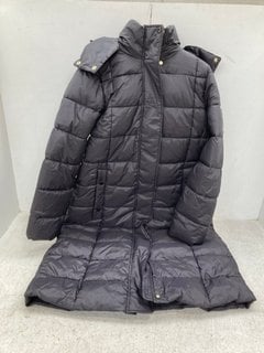 BARBOUR HOLMES QUILTED JACKET IN BLACK SIZE: 12 RRP - £199: LOCATION - E1