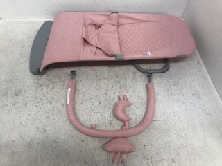 CHILDRENS FOLD DOWN SEAT PIECE IN PINK: LOCATION - G11