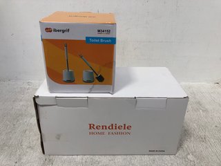 2 X ASSORTED ITEMS TO INCLUDE IBERGRIF TOILET BRUSH: LOCATION - G6