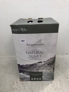 SNUGGLEDOWN DOUBLE SIZE 10.5 TOG DUCK FEATHER AND DOWN NATURAL DUVET RRP - £105: LOCATION - F3