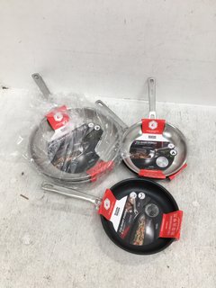 6 X ASSORTED COOKING ITEMS TO INCLUDE 5 X ASSORTED KUHN RIKON FRYING PANS: LOCATION - F9