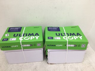 2 X PACKS OF ULTIMA COPY A4 PAPER PACKS: LOCATION - F9