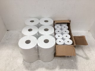 2 X ASSORTED ITEMS TO INCLUDE MULTI PACK JUMBO TOILET ROLLS IN WHITE: LOCATION - F10