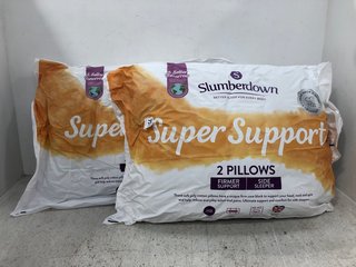 2 X SLUMBER DOWN SUPER SUPPORT PILLOW PACKS: LOCATION - F11