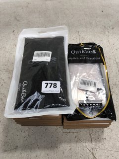 QTY OF ASSORTED PHONE ACCESSORIES TO INCLUDE QUIKBEE TRANSPARENT PHONE CASE (NOT SIZED): LOCATION - F13