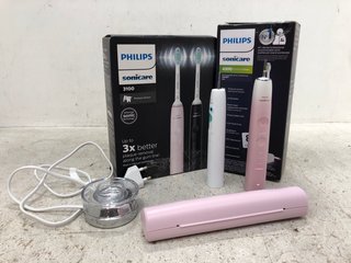6 X ASSORTED TOOTHBRUSH ITEMS TO INCLUDE PHILIPS SONICARE 4300 PROTECTIVE CLEAN ELECTRIC TOOTHBRUSH: LOCATION - F16