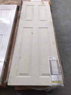 QTY OF ASSORTED HOUSEHOLD INTERNAL DOORS TO INCLUDE 4 PANEL SMOOTH MOULDED INTERIOR FIRE DOOR IN WHITE : SIZE 1981 X 686 X 44MM: LOCATION - A11 (KERBSIDE PALLET DELIVERY)