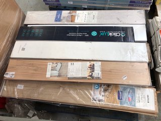 PALLET OF ASSORTED FLOORING TO INCLUDE QUICK STEP FLOOR DESIGNERS IMPRESSIVE LAMINATE FLOORING PANELS IN WOOD FINISH: LOCATION - B9 (KERBSIDE PALLET DELIVERY)